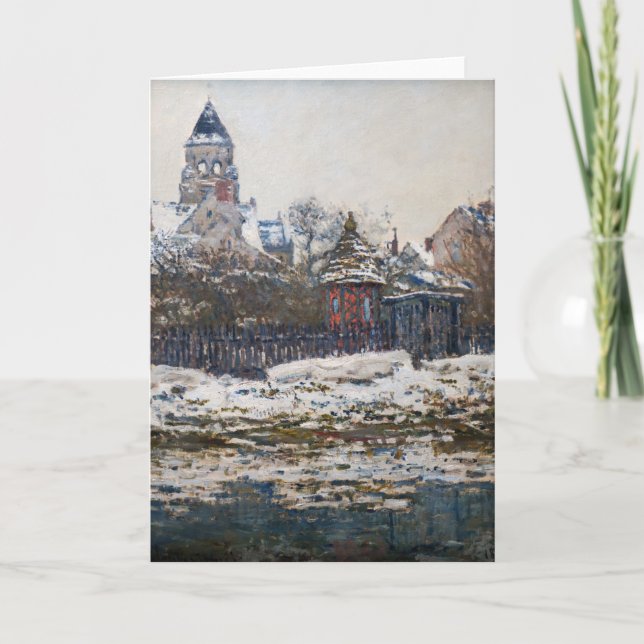 Claude Monet - Kyrkan i Vetheuil Kort (Framsida)