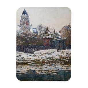 Claude Monet - kyrkan i Vetheuil Magnet