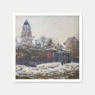 Claude Monet - kyrkan i Vetheuil Pappersservett