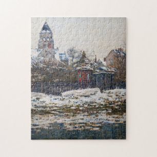Claude Monet - kyrkan i Vetheuil Pussel