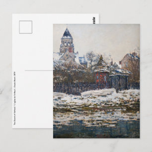 Claude Monet - kyrkan i Vetheuil Vykort