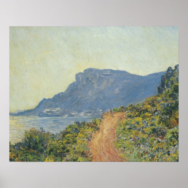 Claude Monet - La Corniche nära Monaco Poster (Framsidan)