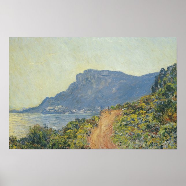 Claude Monet - La Corniche nära Monaco Poster (Framsidan)