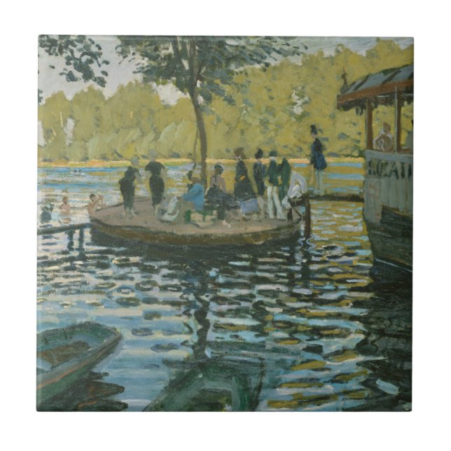 Claude Monet | La Grenouillere Kakelplatta (Framsidan)