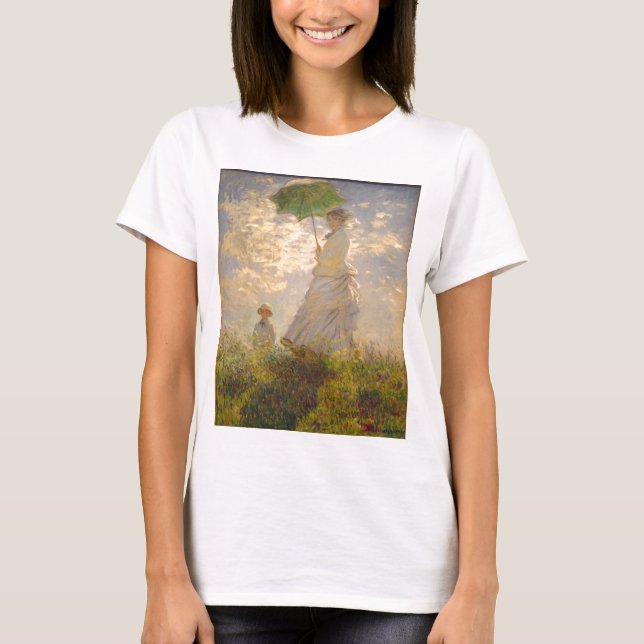 Claude Monet/La Promena/Umbrella T Shirt (Framsida)