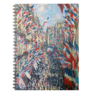 Claude Monet - La Rue Montorgueil - Paris Anteckningsbok