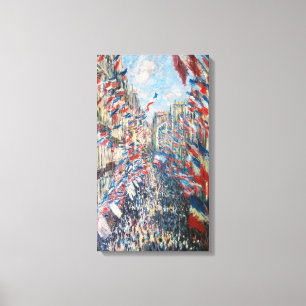 Claude Monet - La Rue Montorgueil - Paris Canvastryck