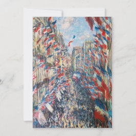 Claude Monet - La Rue Montorgueil - Paris Inbjudningar