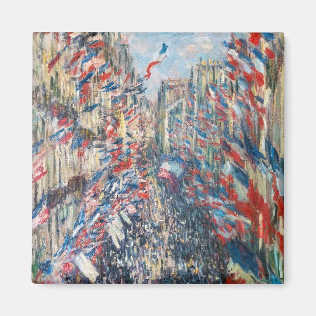 Claude Monet - La Rue Montorgueil - Paris Magnet (Framsidan)