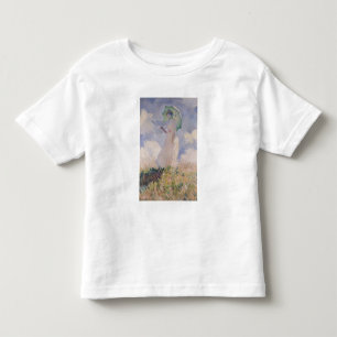 Claude Monet Lämnat kvinnor med parasolvändning T-shirt