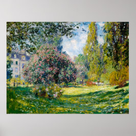 Claude Monet, Landskap, Parc Monceau, 1876 Poster