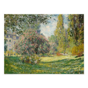 Claude Monet - Landskap: Parc Monceau Fototryck