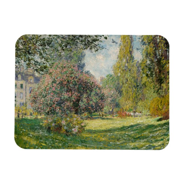 Claude Monet - Landskap: Parc Monceau Magnet (Horisontell)