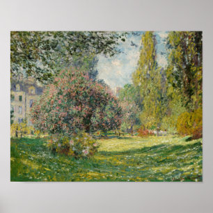Claude Monet - Landskap: Parc Monceau Poster