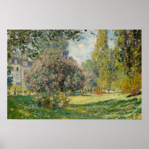 Claude Monet - Landskap: Parc Monceau Poster