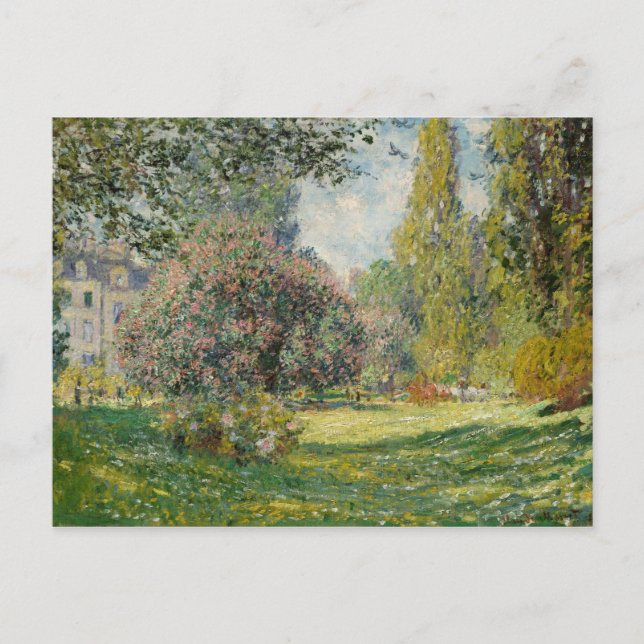 Claude Monet - Landskap: Parc Monceau Vykort (Framsida)