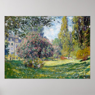 Claude Monet landskap Parcen Monceau Poster