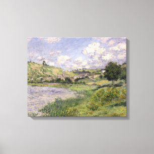 Claude Monet landskap, Vetheuil, 1879 Canvastryck