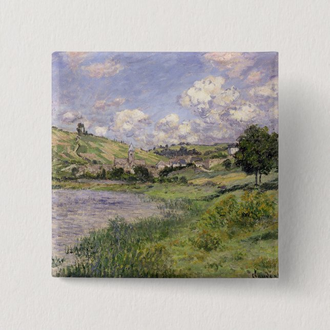 Claude Monet | landskap, Vetheuil, 1879 Knapp (Framsida)
