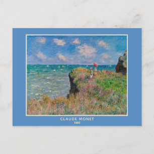 Claude Monet, Landskapet "Cliff Walk at Pourville" Vykort