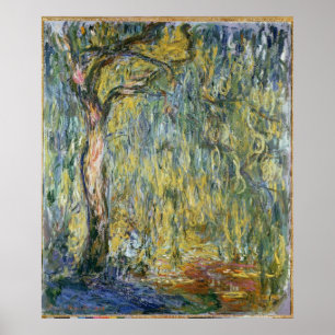 Claude Monet Large Willow i Giverny 1918 Poster