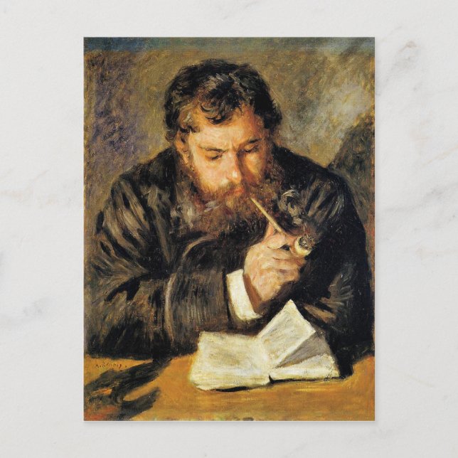 Claude Monet (Läsaren) av Renoir Vykort (Framsida)