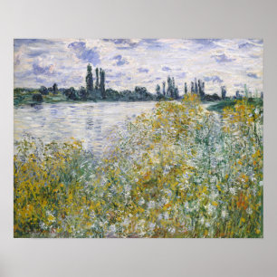 Claude Monet  � le aux Fleurs nära V � Poster