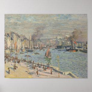Claude Monet - Le Havres hamn Poster