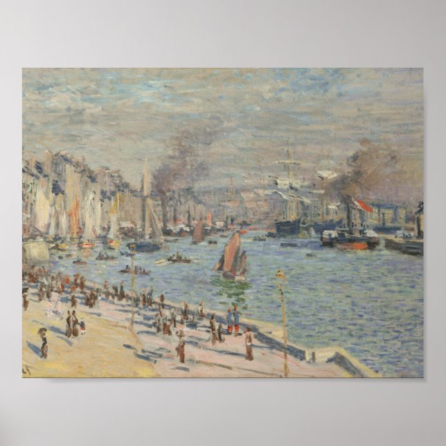 Claude Monet - Le Havres hamn Poster (Framsidan)