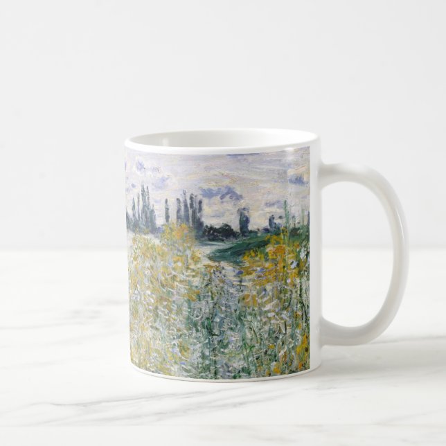 Claude Monet | �le hjälpFleurs nära V�theuil Kaffemugg (Höger)