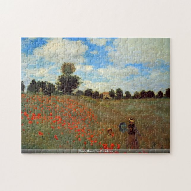Claude Monet - Les Coquelicots pussel (Horisontell)