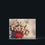 Claude Monet lever fortfarande med Chrysanthemums<br><div class="desc">Livet med Chrysanthemums (1914) av Claude Monet är fortfarande en vintage bra konst som fortfarande målar upp blommigten. En bukett av blommande blommor från vår i vas. Om konstnären: Claude Monet (1840-1926) var en av grundarna av den Fransk målningsrörelsen och de flesta av hans målningar var "en plein luft" (i...</div>