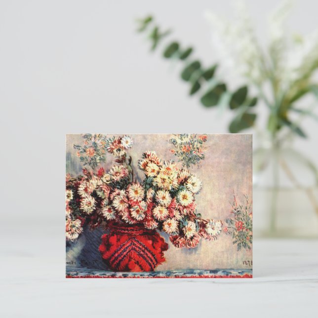 Claude Monet lever fortfarande med Chrysanthemums (Stående Fram)