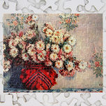 Claude Monet lever fortfarande med Chrysanthemums Pussel<br><div class="desc">Livet med Chrysanthemums (1914) av Claude Monet är fortfarande en vintage bra konst som fortfarande målar upp blommigten. En bukett av blommande blommor från vår i vas. Om konstnären: Claude Monet (1840-1926) var en av grundarna av den Fransk målningsrörelsen och de flesta av hans målningar var "en plein luft" (i...</div>