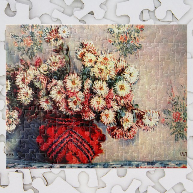Claude Monet lever fortfarande med Chrysanthemums Pussel (Skapare uppladdad)
