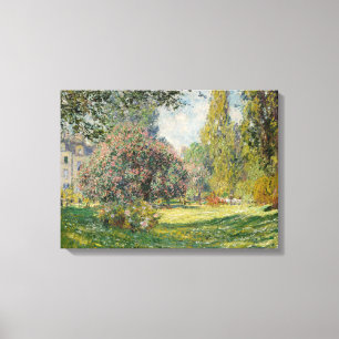Claude Monet Liggande: Parc Monceau Canvastryck