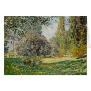 Claude Monet Liggande: Parc Monceau Hälsningskort