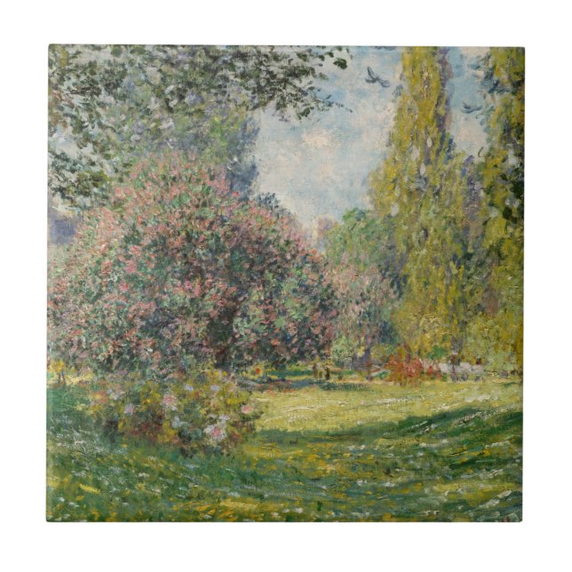 Claude Monet| Liggande: Parc Monceau Kakelplatta (Framsidan)