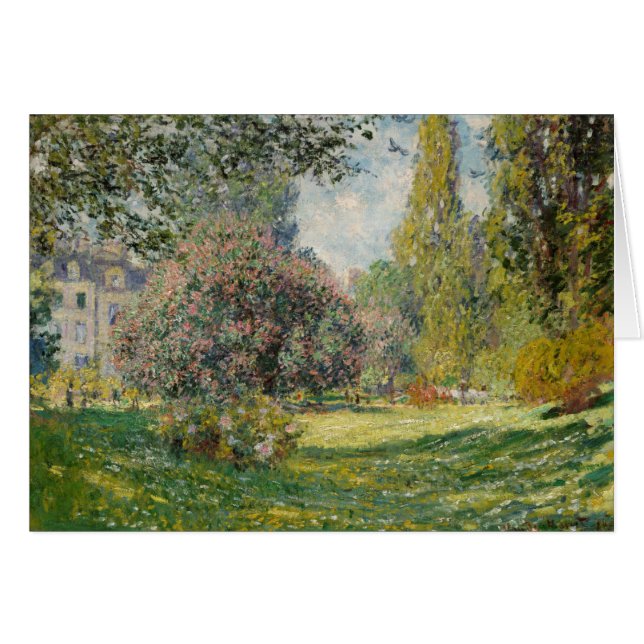 Claude Monet | Liggande: Parkmonceau Hälsningskort (Framsidan Horizontal)