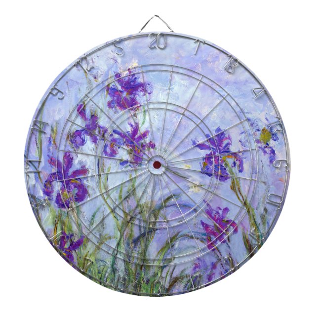 Claude Monet - Lila Iris / Iris Mauves Darttavla (Framsidan)