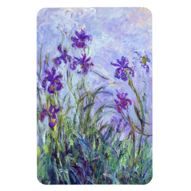 Claude Monet - Lila Iris / Iris Mauves Magnet (Vertikal)