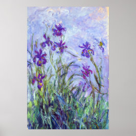 Claude Monet - Lila Iris / Iris Mauves Poster