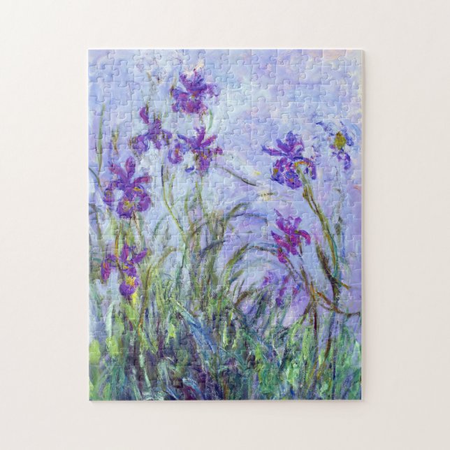 Claude Monet - Lila Iris / Iris Mauves Pussel (Vertikal)
