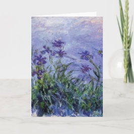 Claude Monet Lila Irises Kort