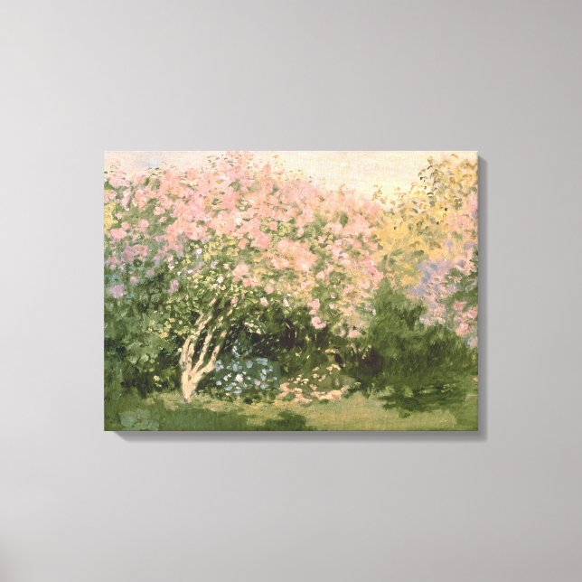 Claude Monet | Lilac i Sol, 1873 Canvastryck (Framsida)
