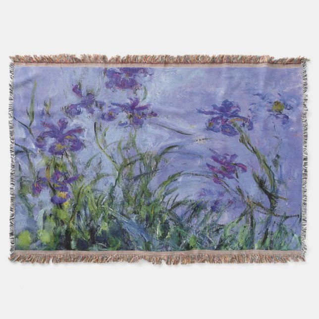 Claude Monet Lilac Irises Filt (Framsidan)