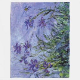 Claude Monet Lilac Irises Fleecefilt