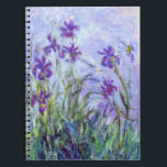 Claude Monet - Lilac Irises / Iris Mauves Anteckningsbok<br><div class="desc">Lilac Irises/Iris Mauves - Claude Monet,  1914-1917</div>