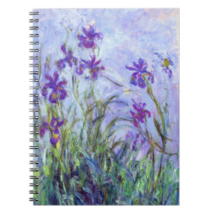 Claude Monet - Lilac Irises / Iris Mauves Anteckningsbok