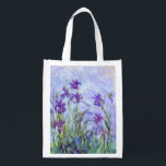 Claude Monet - Lilac Irises / Iris Mauves Återanvändbar Påse<br><div class="desc">Lilac Irises/Iris Mauves - Claude Monet,  1914-1917</div>